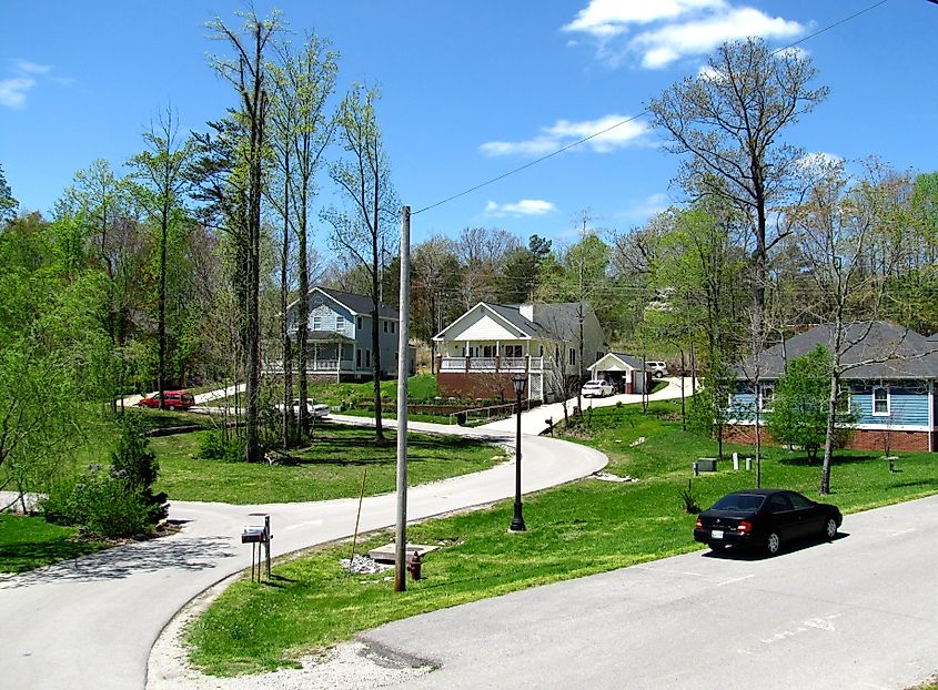The peaceful town of Sewanee, Tennessee.