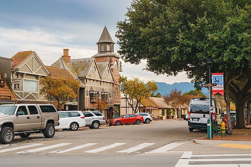 Main Street in Solvang, California