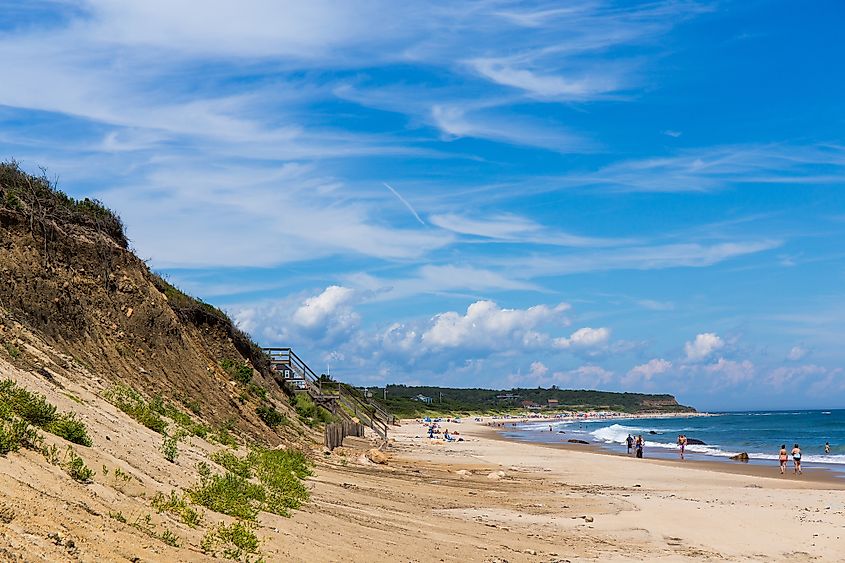 A beach in Block Island, Rhode Island.