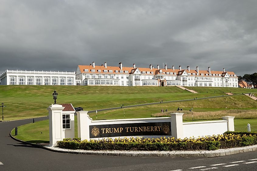 The Trump Turnberry golf club in Ayrshire Scotland