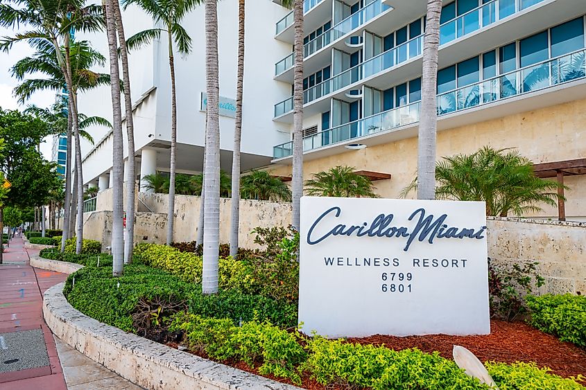 The Carillon Miami Wellness Resort in Miami Beach, Florida.