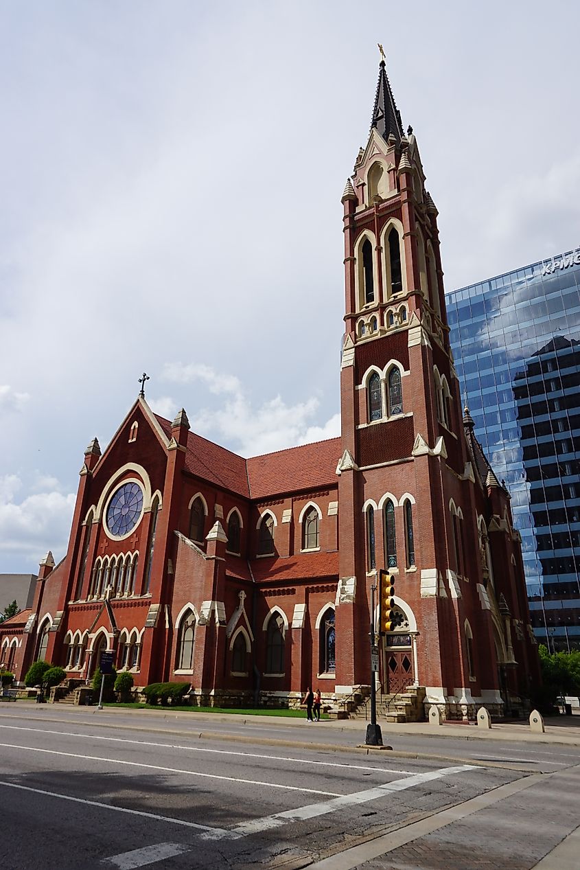 The Cathedral Santuario de Guadalupe in Dallas, Texas (United States).