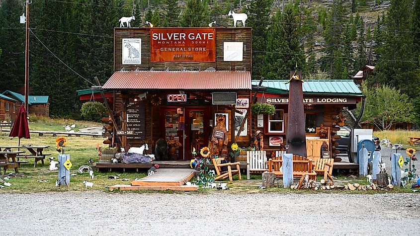 Silver Gate General Store in Silver Gate, Montana.