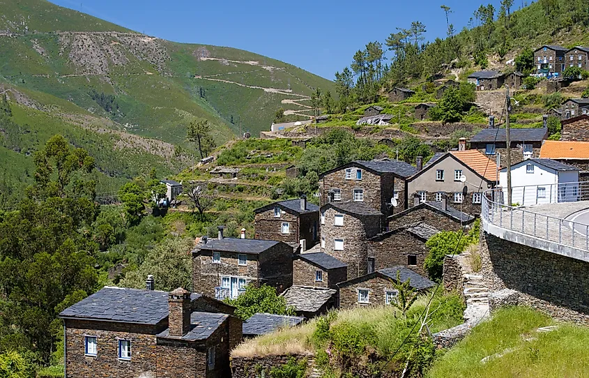 The scenic hillside settings of Piódão, Portugal.