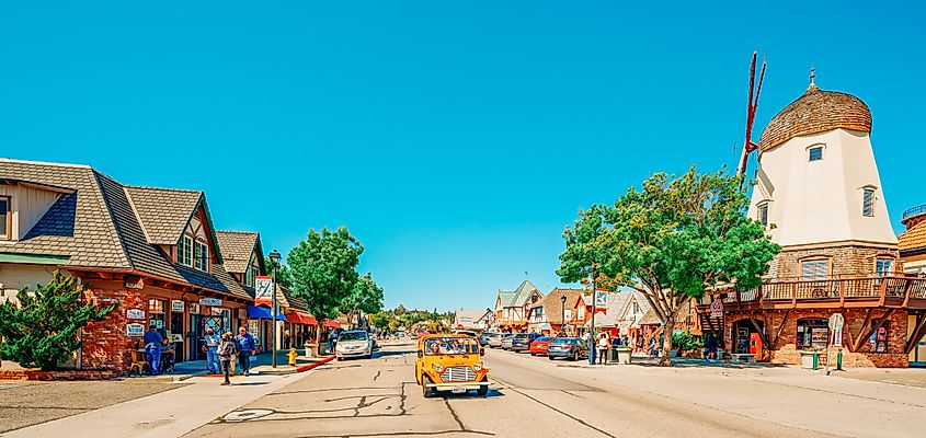 Main Street in Solvang, California