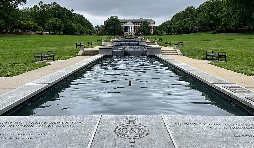 McKeldin Mall, College Park, Maryland.