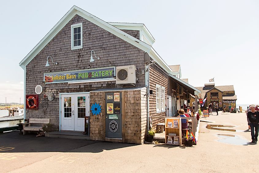 The iconic Lobster Barn Pub and Eatery in Victoria-by-the-Sea on Prince Edward Island