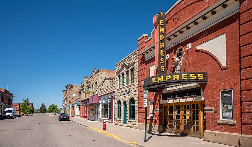 Downtown Fort Macleod, Alberta.