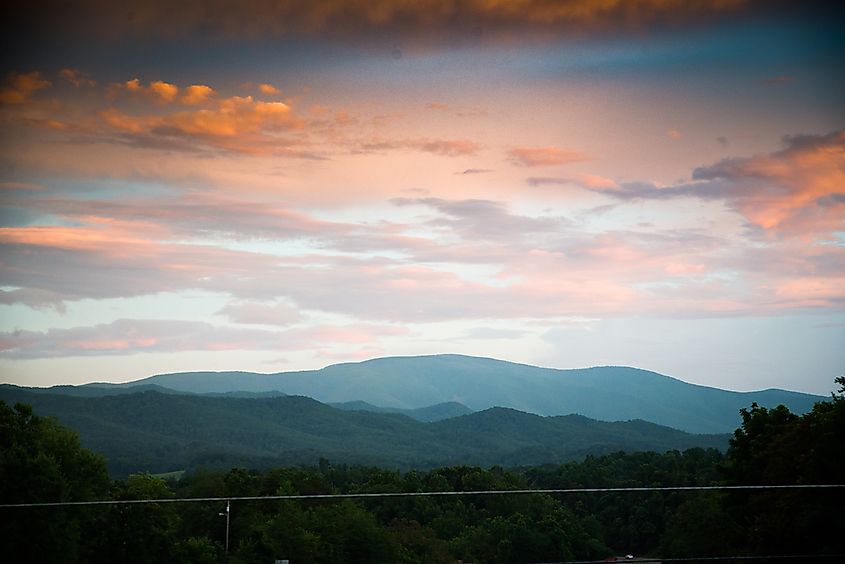 Scenic view of the Appalachian Mountains