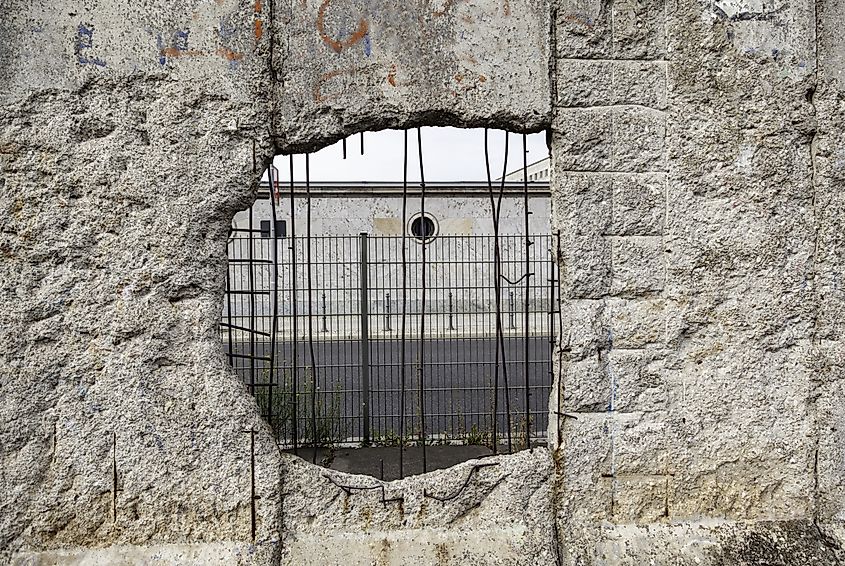 Remains of the Berlin Wall in Germany