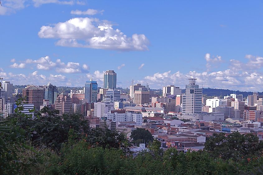 The City of Harare, capital of Zimbabwe. Image used under license from Shutterstock.com.