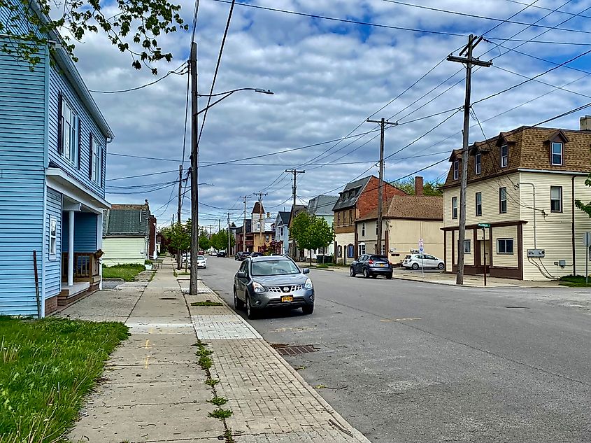 Main Street in Depew, New York.