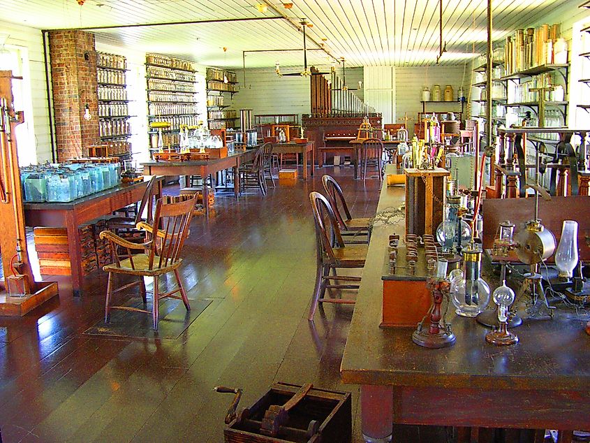 Thomas Edison's Menlo Park Office and LIbrary at Historic Greenfield Village and Henry Ford Museum located at Dearborn Michigan