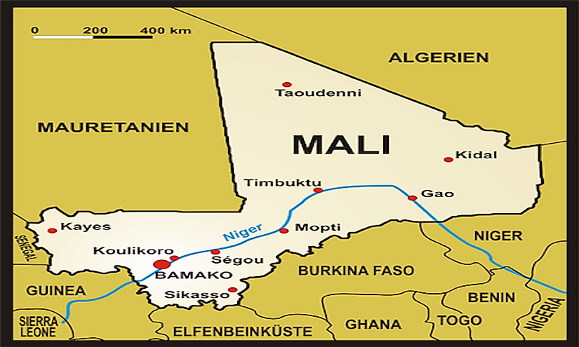 Country Of Mali Map Where Is Mali? - Worldatlas