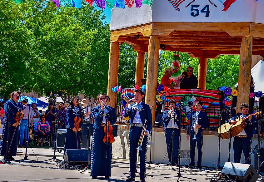 Mariachi band in Mesilla, New Mexico. Image credit Grossinger via Shutterstock