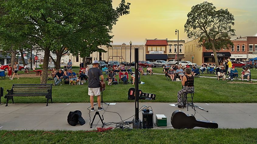 Paola Park Square in Paola, Kansas.