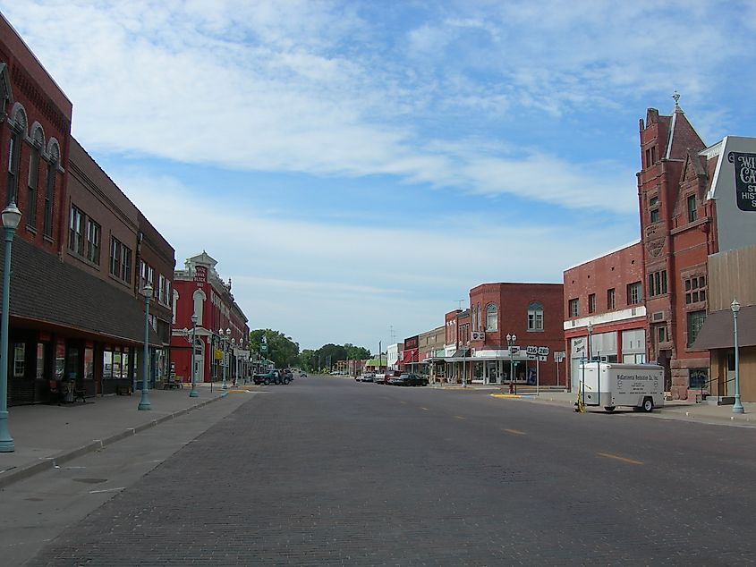 Downtown Red Cloud, Nebraska.