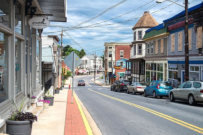 The old town of Brunswick, Maryland