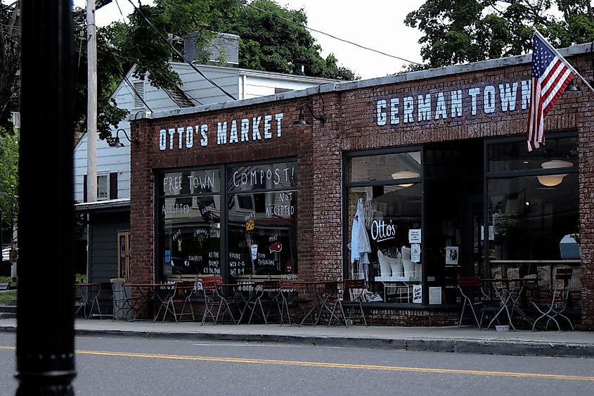 Main Street in Germantown, New York,