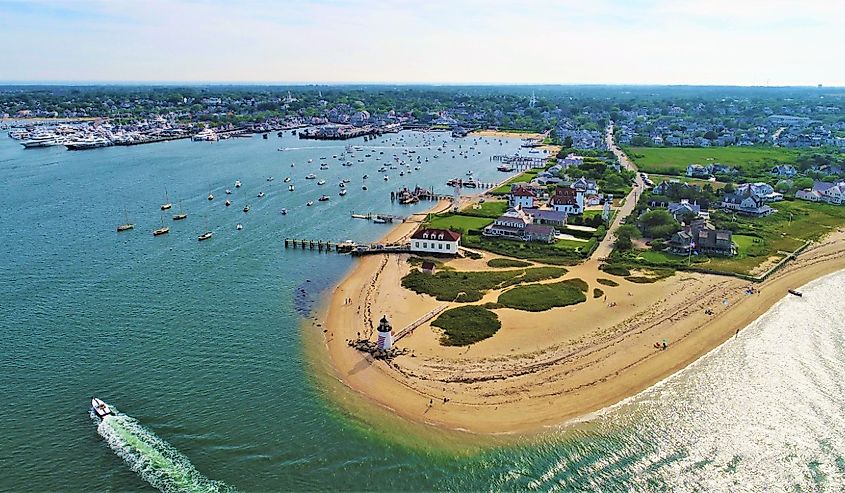 Overlooking the entrance of Nantucket, Massachusetts.