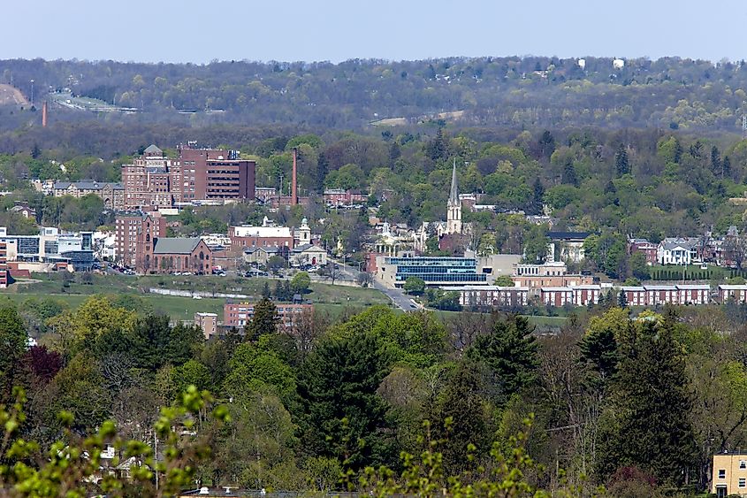 The cityscape of Beacon, New York