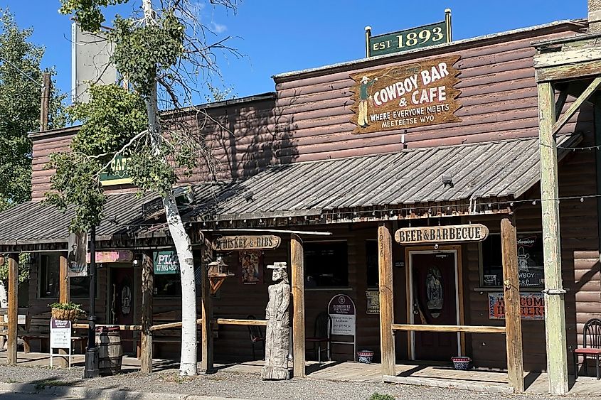 Cowboy bar in Meeteetse where Butch Cassidy was arrested.