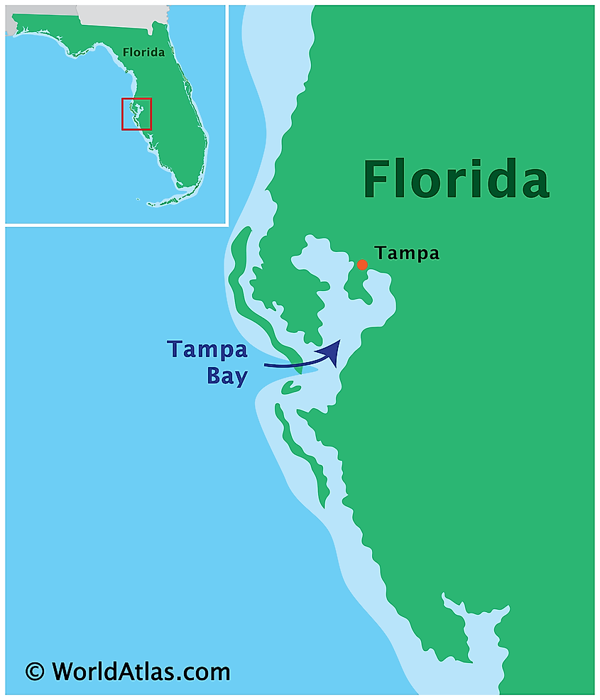 Tampa Bay On Florida Map Willy Julietta