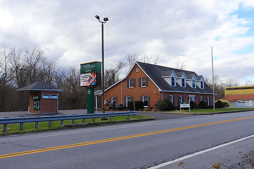 CNBBank building in Hancock, Maryland.