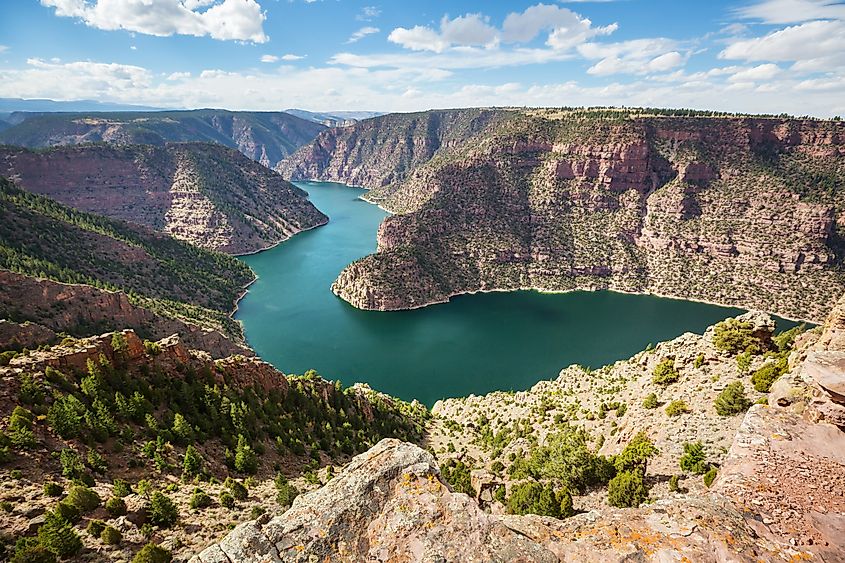 The spectacular Flaming Gorge National Recreation Area in Wyoming.