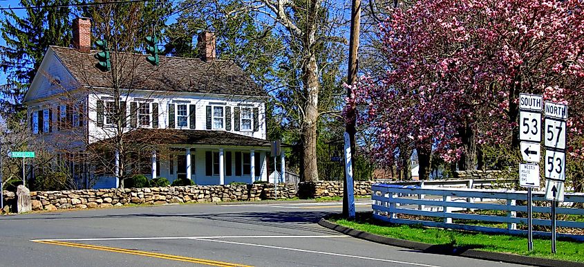 Street view in Weston, Connecticut, via Town of Weston, Connecticut | Home (westonct.gov)