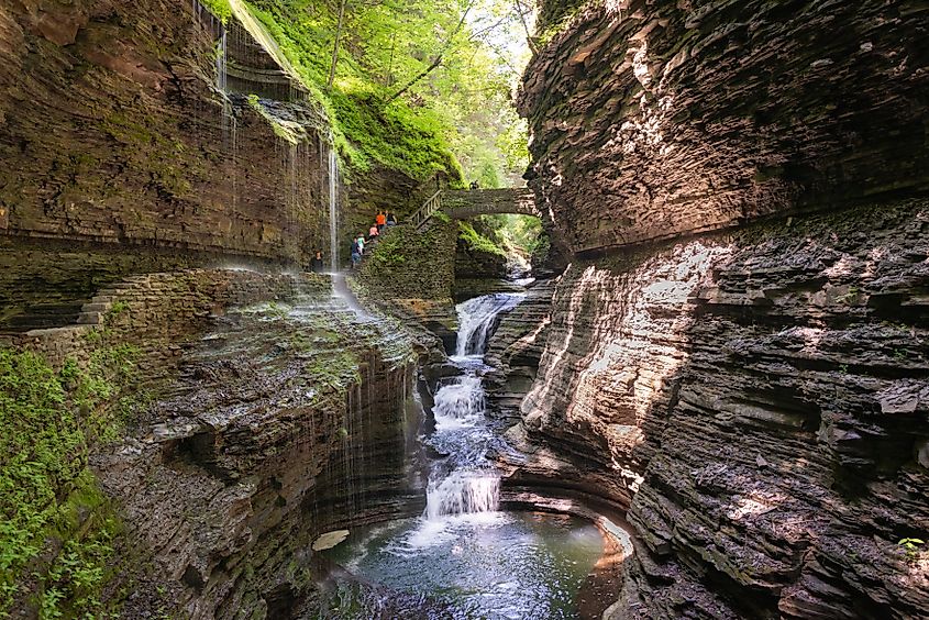 Watkins Glen State Park in the Finger Lakes Region of New York State