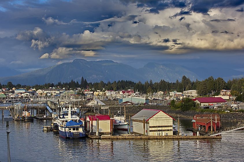 The quaint fishing village of Petersburg, Alaska