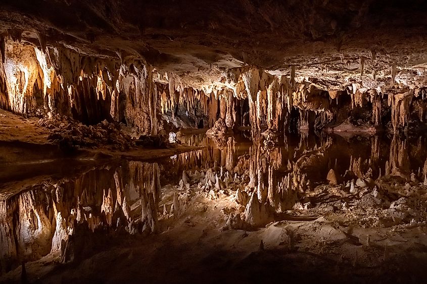 Luray Caverns in Luray, Virginia.