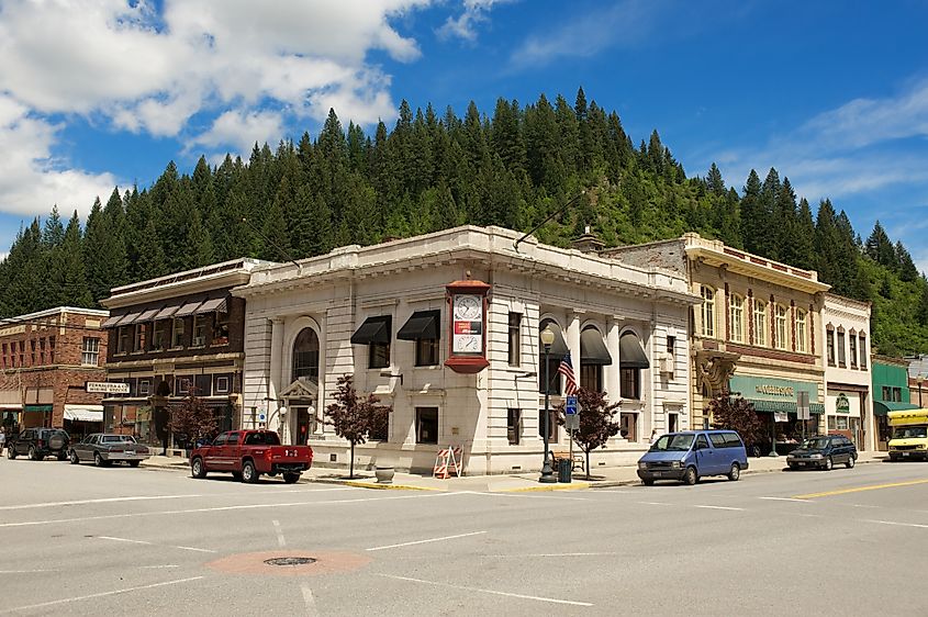 Victorian buildings in Historic Wallace Idaho, USA. Editorial credit: David Buzzard / Shutterstock.com