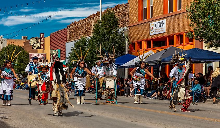 Native Americans & Navajo at 98th Gallup Inter-tribal Indian Ceremonial, New Mexico