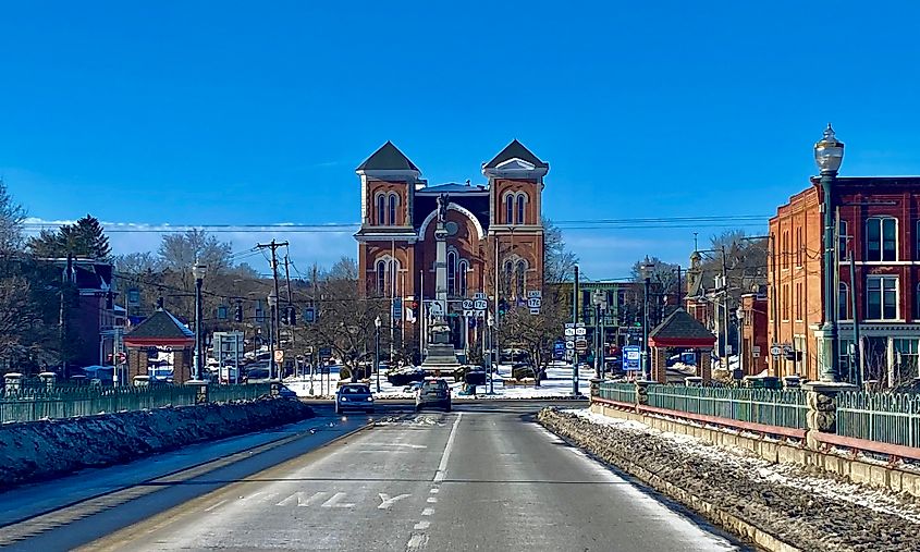 Courthouse Square, Owego, New York.