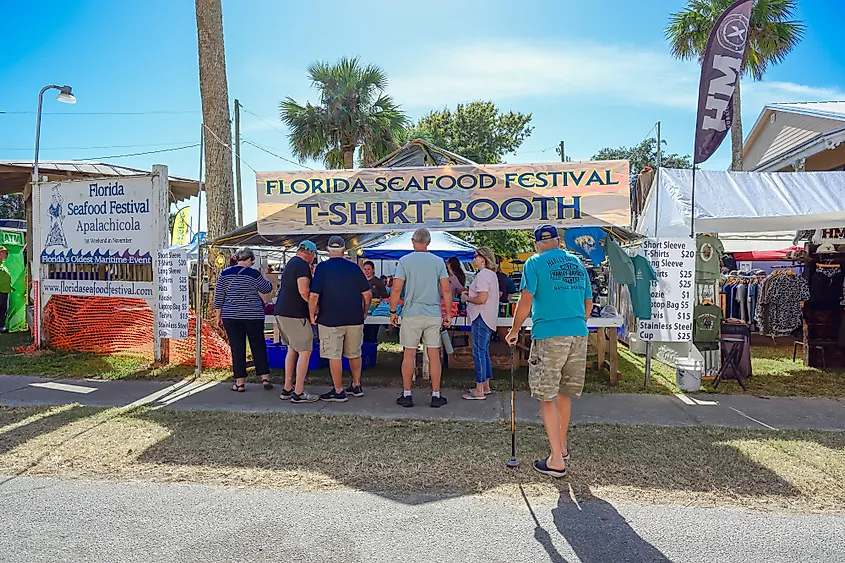 Annual Florida Seafood Festival in Apalachicola, Florida.
