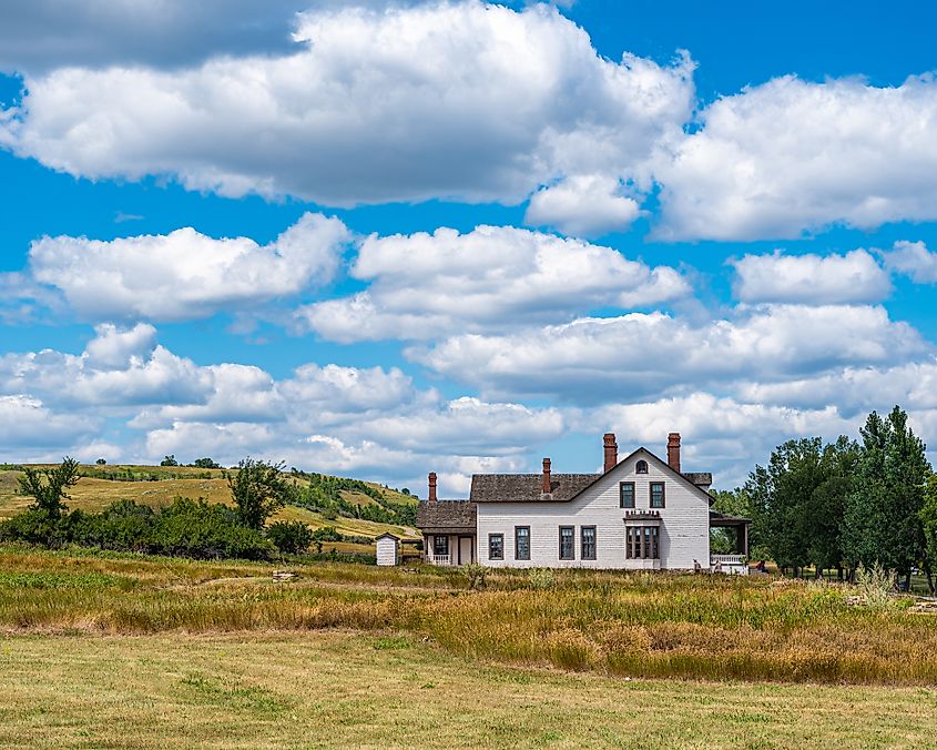 Fort Abraham Lincoln State Park near Mandan, North Dakota.