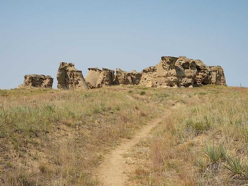 Medicine Rocks State Park in Montana.