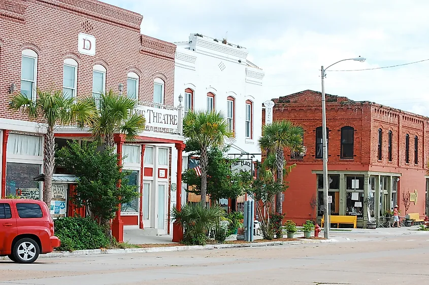 Downtown Apalachicola, Florida.