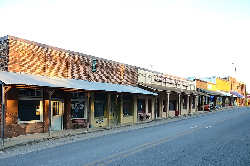 The Historic District in Calico Rock, Arkansas