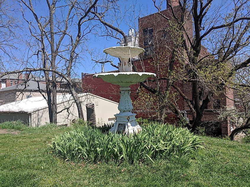 Fountain at The Ridges in Athens, Ohio