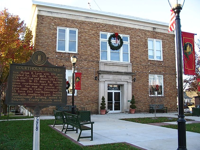 Downtown Cadiz, Kentucky.