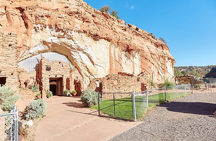 The unique Moqui Cave museum in Kanab, Utah