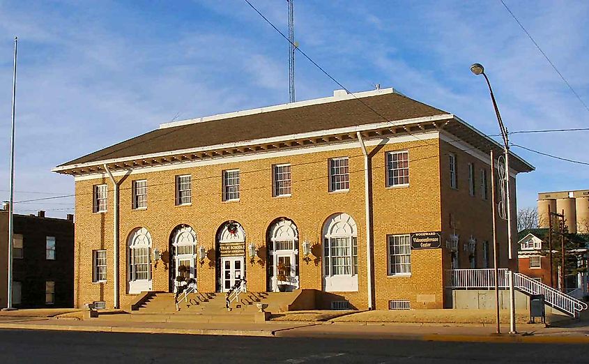 Old Woodward Post Office and Federal Courthouse in Woodward, Oklahoma.