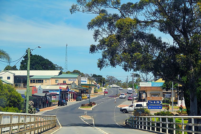 Main Street in Denmark, Western Australia