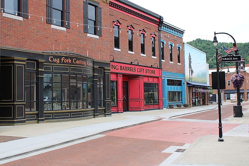 Downtown Pikeville, Kentucky, located around the University of Pikeville. EImage credit CodyThane via Shutterstock