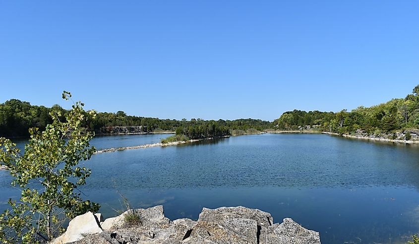 View of Kelleys Island State Park on a summer's day