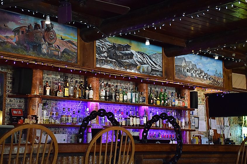Inside the Mine Shaft Tavern, Madrid, New Mexico