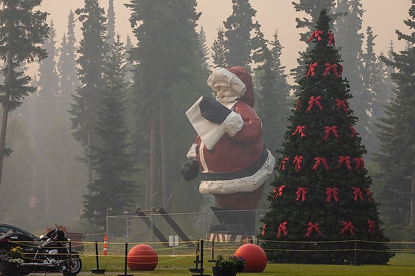 The big Santa Claus from Fairbanks, Alaska.